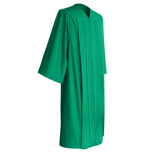 Matte Emerald Green Bachelor Graduation Gown