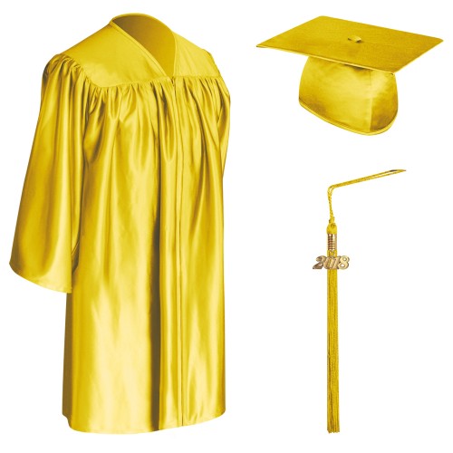 Amazon.com: Endea Graduation Shiny Cap and Gown (Antique Gold, 45XL (5'0