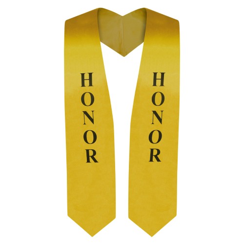 Gold Honor Graduation Stole 