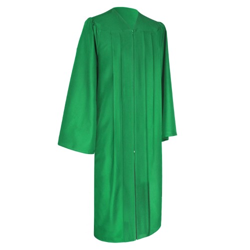 Eco-Friendly Green Bachelor Graduation Gown