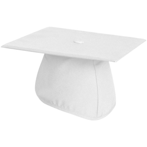 Matte White Graduation Cap