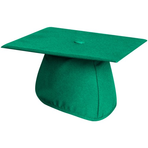 Matte Emerald Green Graduation Cap