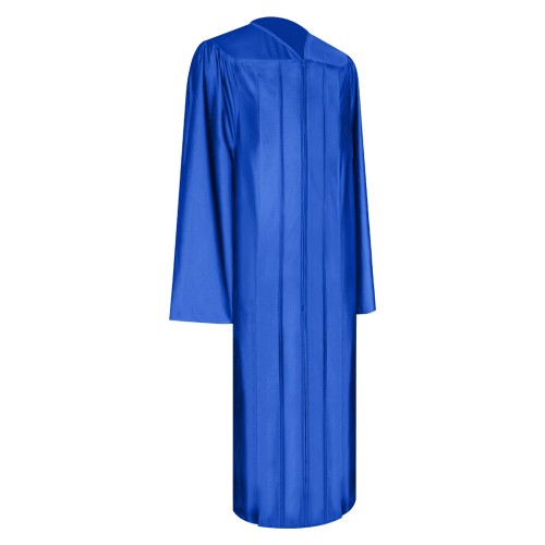 Shiny Royal Blue Middle School and Junior High Graduation Gown