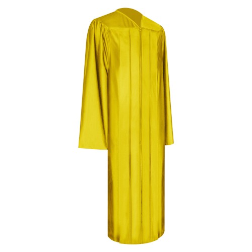 Shiny Gold High School Graduation Gown