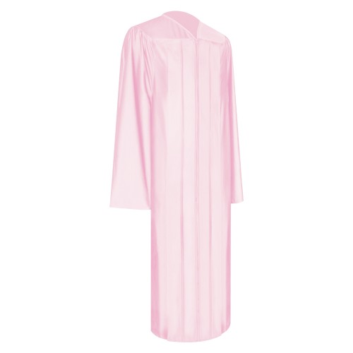 Shiny Pink High School Graduation Gown