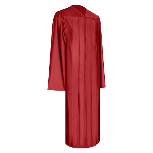 Shiny Red Middle School and Junior High Graduation Gown