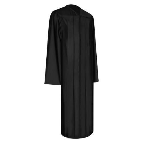 Shiny Black Elementary Graduation Gown