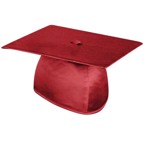 Shiny Red Graduation Cap