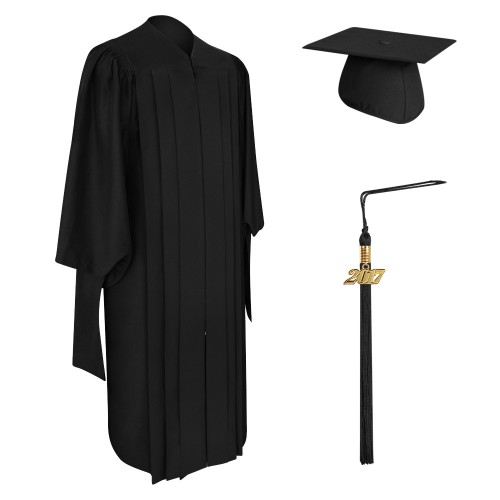 Deluxe Master Graduation Cap, Gown & Tassel