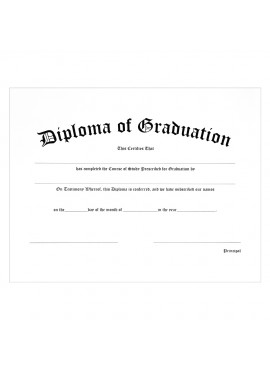 Custom Diploma of Graduation