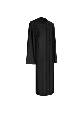 Shiny Black Faculty Staff Graduation Gown