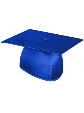 Shiny Royal Blue Graduation Cap