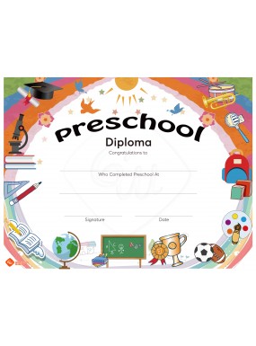 Preschool Diploma of Graduation