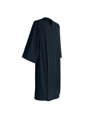 Matte Navy Blue College and University Graduation Gown