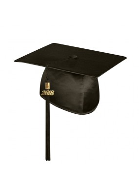 Shiny Brown College and University Graduation Cap with Tassel 