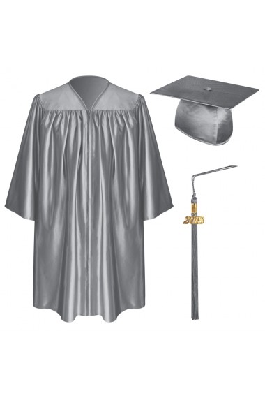 Premium Photo | Graduate student in mortar board and bachelor gown with  diploma over grey background
