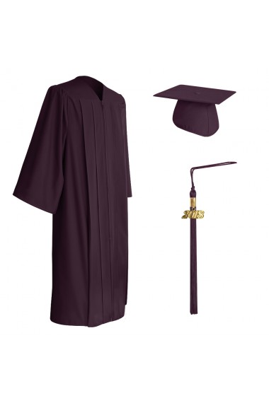 Matte Graduation Cap Gown and Matching 2019 Tassel Best Quality Lowest Price 