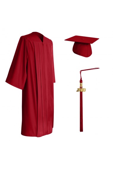 Matte Purple Graduation Cap, Gown & Tassel Set|Faculty