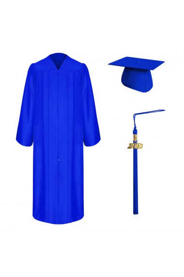 Royal Blue Elementary Graduation Cap, Gown, & Tassel