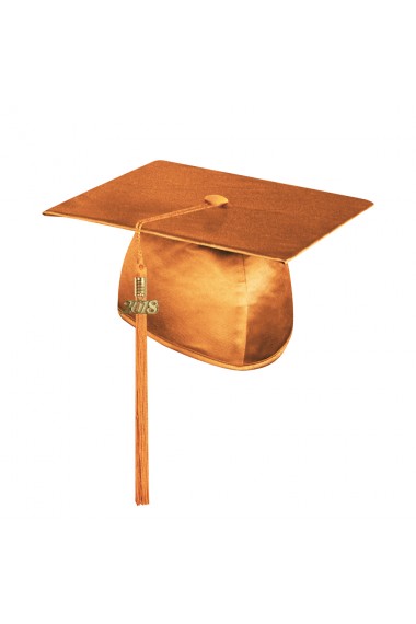 Shiny Orange Bachelors Cap & Gown - College & University