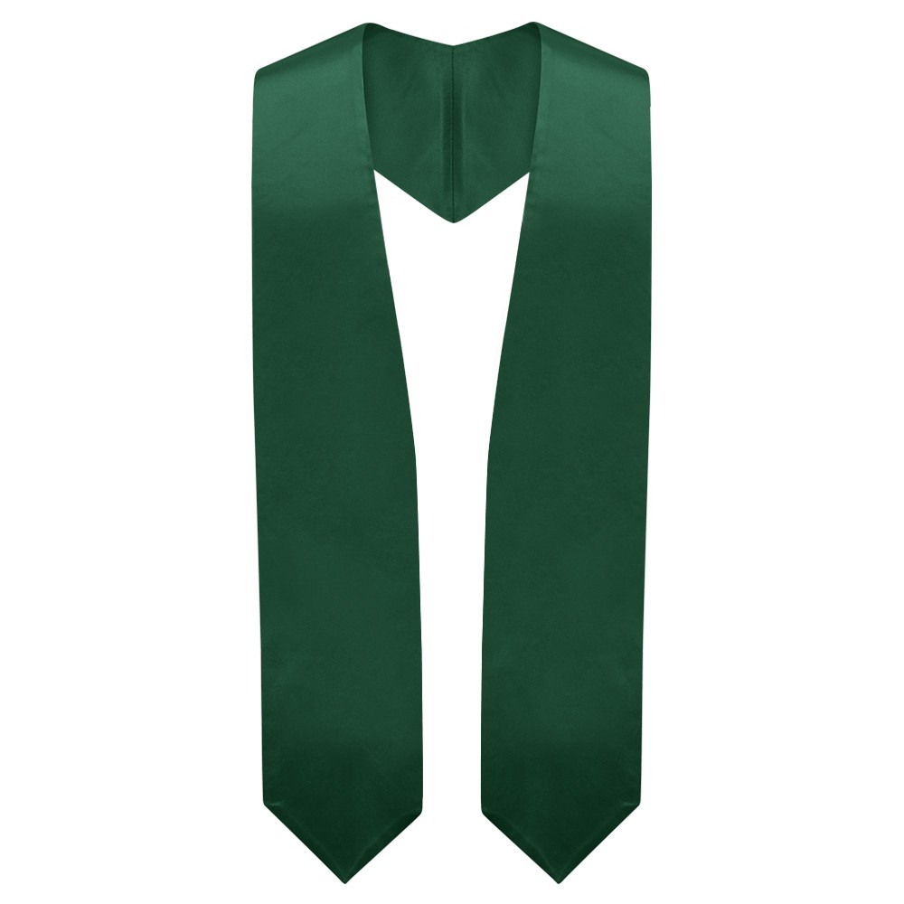 hunter-green-graduation-stole-commencement-stole-for-sale
