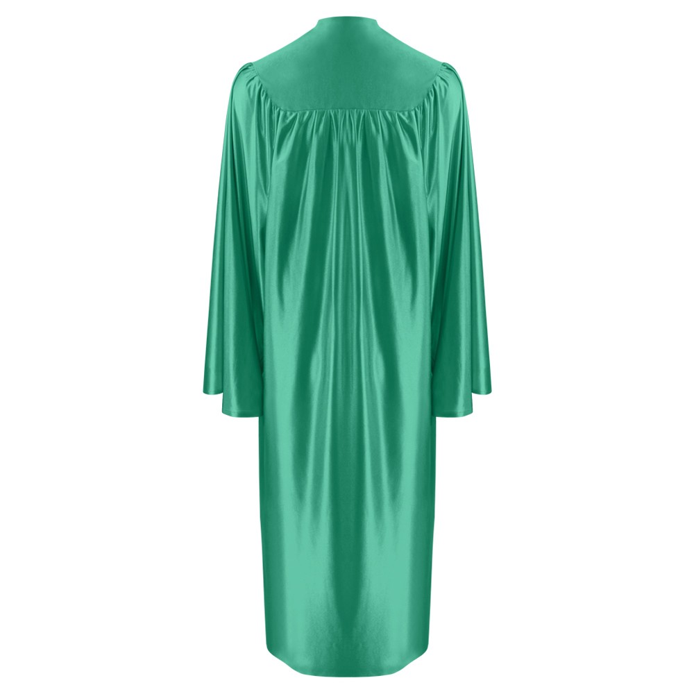 Shiny Emerald Green Graduation Gown|Elementary